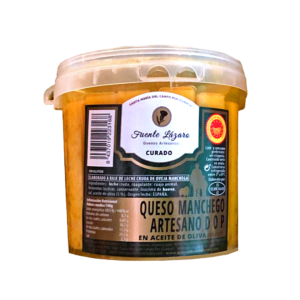 Queso Manchego Artesano D.O.P. Curado en Aceite de Oliva – Fuente Lázaro